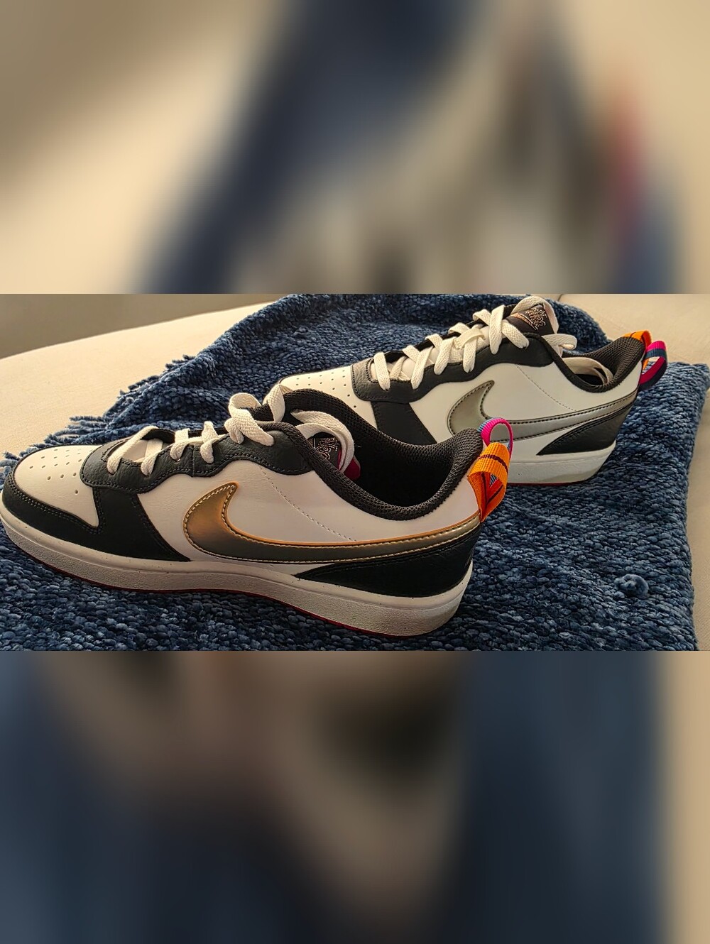 New! Nike Court Borough Low 2 SE GS 'Summit White Pink Prime' Size 7Y/8.5W